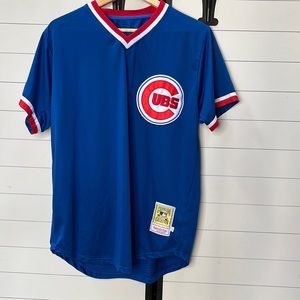 Mitchell&Ness Cubs Cooperstown Authentic collection throwback replica jersey